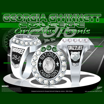 Georgia Gwinnett College Women's Tennis 2017 National Championship Ring